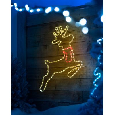 48 cm Solar Twinkle Globe Rope Lights Lamp Lighted Christmas Tree