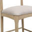 Ensemble de 2 tabourets de comptoir élégants en tissu de galets avec siège rembourré confortable et structure en bois d'hévéa robuste-173520892-173520893