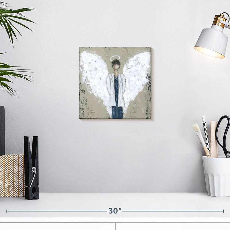 Leisha White Doctor Angel, H 10 po x l 10 po