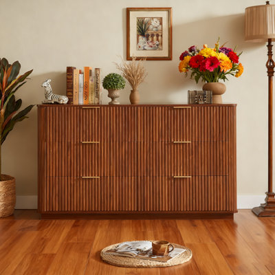 Commode 6 tiroirs l 55 po