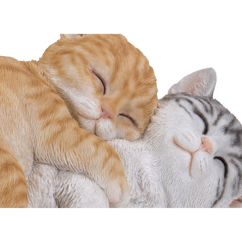 Tabby Cats Sleeping Statue