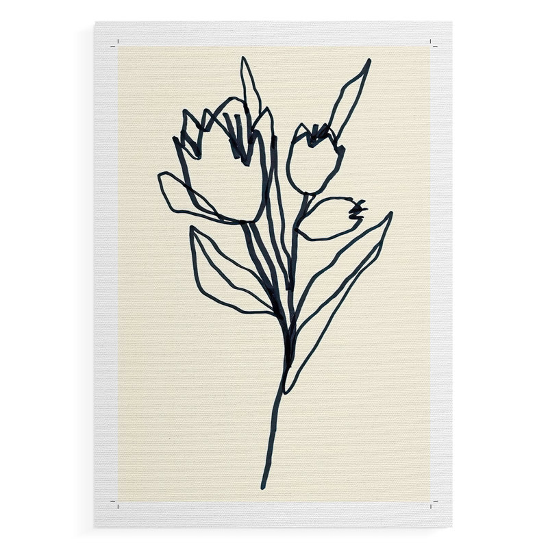 Floral Marker II - Impression sur toile seulement - NON-CADRE