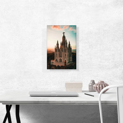 Cathédrale de Barcelone, Espagne - reproduction de photo sur toile tendue