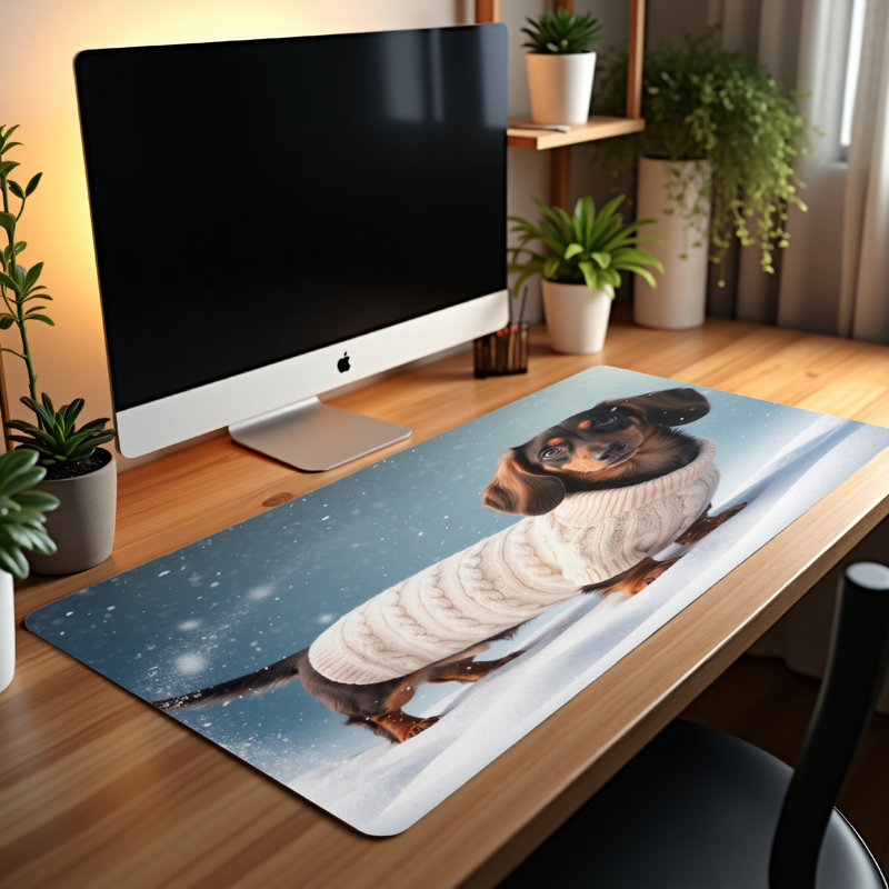 Polyester Desk Pad, 14.4x12.1