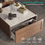 Alpena Square Coffee Table with 2 Hidden Drawers-1934512347