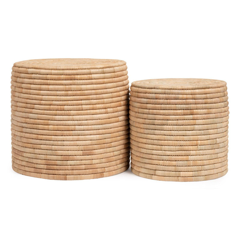Malawi Woven Reed End Table