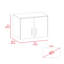 Armoire de rangement murale Gesko, 3 tablettes