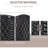 Black Weave Room Divider 6' Tall. Efficiently Partition Spaces. 6 Elegant Woven Panels. Adjustable Hinges For Customized Looks. Portable And Transportable Tall Privacy Screen - Black. Decorate