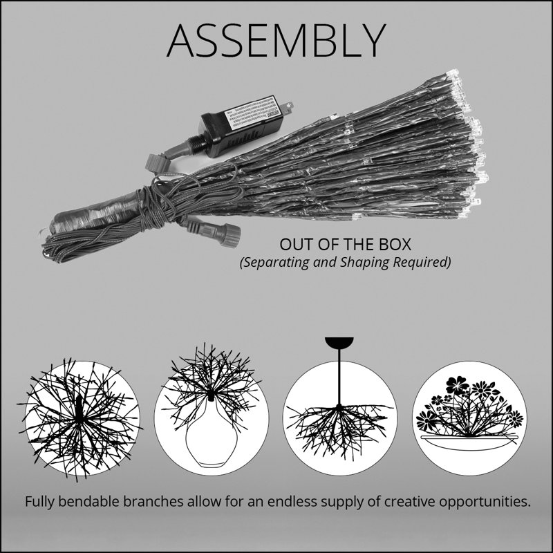 24'' LED Lighted Trees & Branches