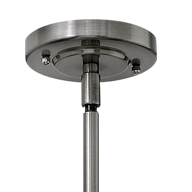 Amelia 1 - Light Single Bell Pendant, Aged Zinc