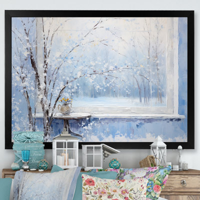 Winter Landscape Snowfall Forest II - Winter Landscape Wall Art