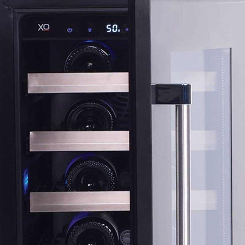 XO Appliance Dual Zone 23.88'' Built-In 46 Bottle Wine Refrigerator, Left Handed