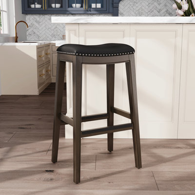 30" Bar Height Saddle Stool