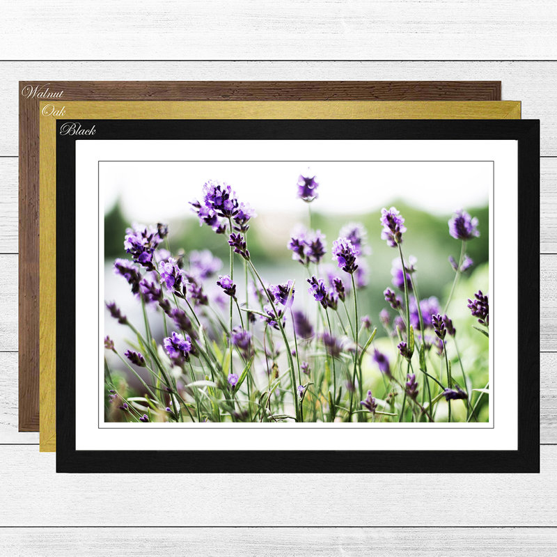 Single Picture Frame Print, Black