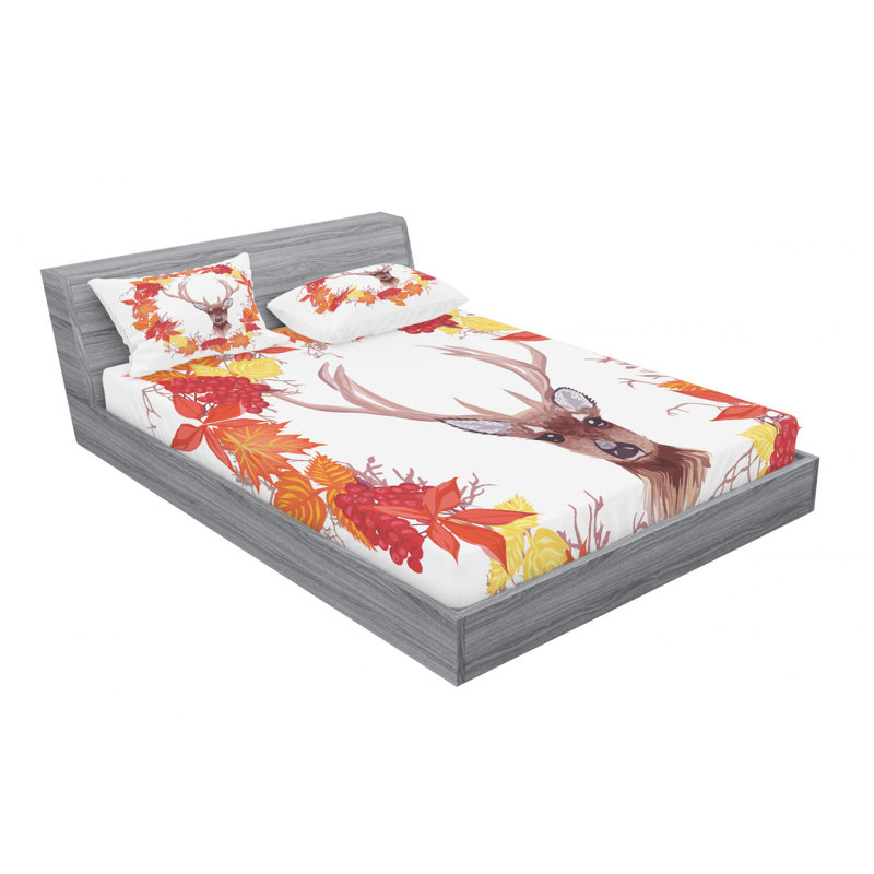Microfiber Sheet Set, Queen Sheet Set with Fitted Sheet