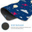 Tapis de souris 11,81 po x 27,56 po Night Sky Air Diatom Mud Mouse
