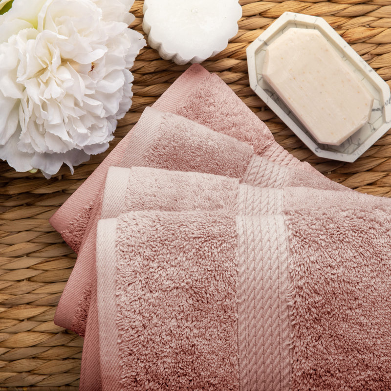 Coton luxueux et hautement absorbant Renata, Mauve estompé
