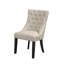 Chaises d'appoint rembourrées Miesville, lin crème