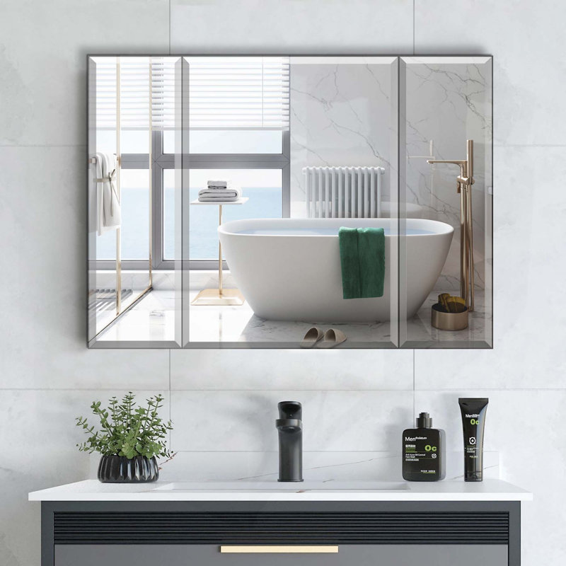 Armoire de salle de bain polyvalente en aluminium avec des caractéristiques avancées pour un rangement optimal