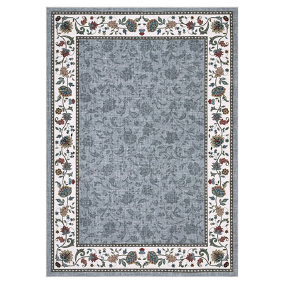 Rectangle Floral Area Rug