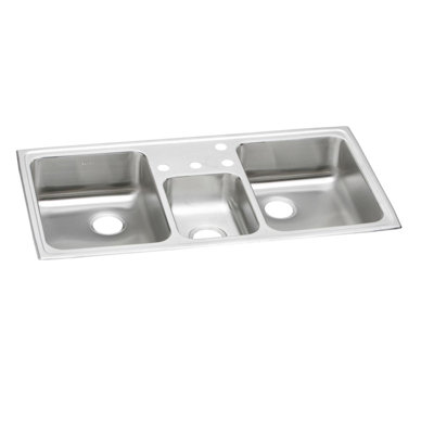 Celebrity 43" L x 22" W Drop-in Kitchen Sink