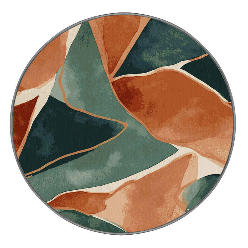 Gilded Greens Rug, Round 5'