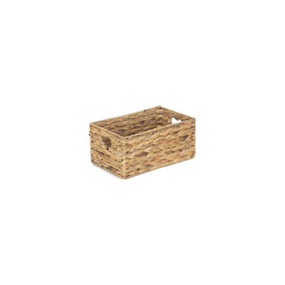 Water Hyacinth Wicker Storage Basket