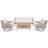 4 Pieces Outdoor Conversation Set-432065447-432065450