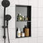13" X 25" Stainless Steel Shower Niche Double Shelf-1517418393