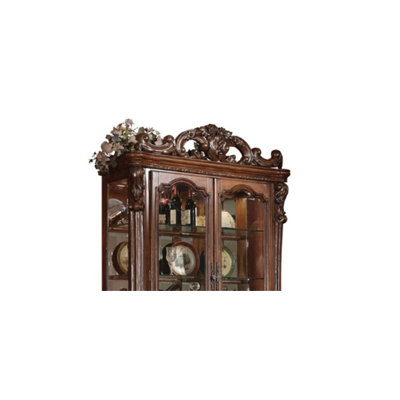 Dresden Cherry Oak Finish Curio