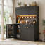 Cabinet multifonctionnel avec rangement, lumières DEL et prises de courant-527803798-529476159-271260436