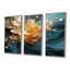 Cummings - ensemble d'art mural floral moderne-108462527-108462529