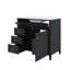 Meuble-lavabo autoportant de 36 pouces avec lavabo, armoire, 3 tiroirs et tablette réglable-1028390756