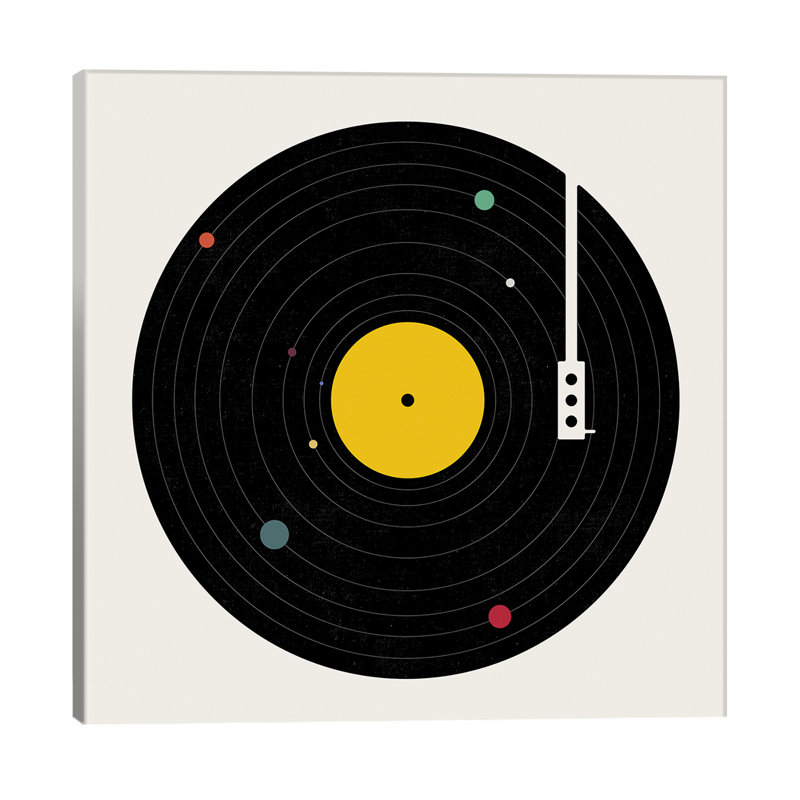 Music Everywhere by Florent Bodart - Print on Canvas, Wrapped Canvas, 30.48 cm H x 30.48 cm W