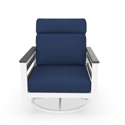 Townsend Metal Outdoor Rocking Chair With Sunbrella Cushion by Birch Lane