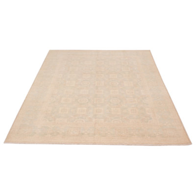 Tapis vert clair de conception unique 7 pi 10 po x 9 pi 11 po