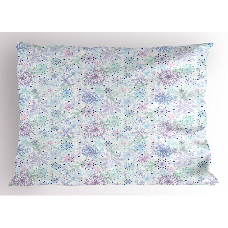 Polyester Floral Sham Set, Twin