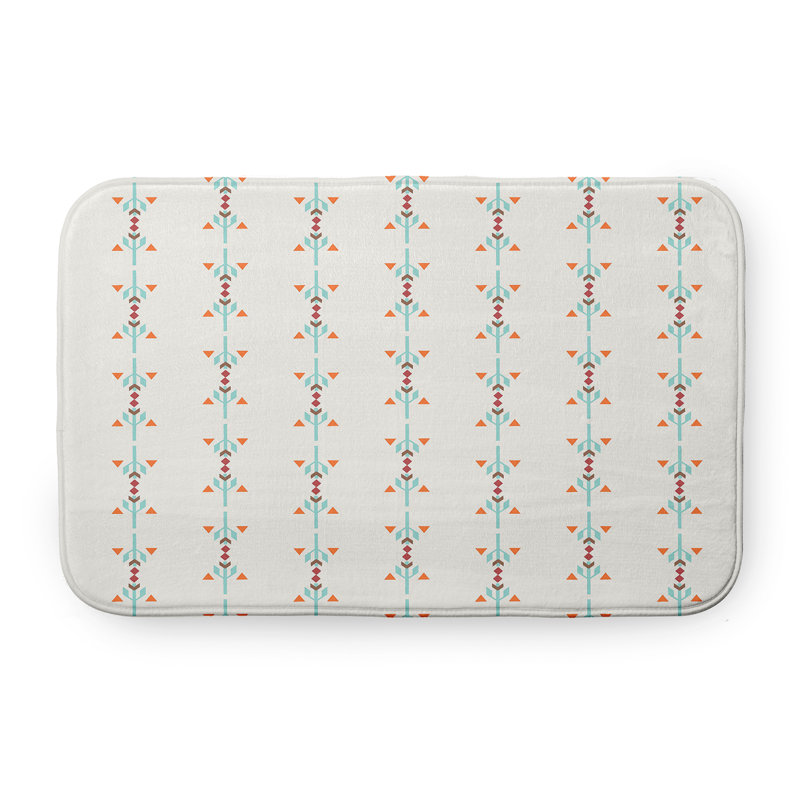 Tapis de bain Happy Hippy, L 17 po x L 24 po, Bleu clair