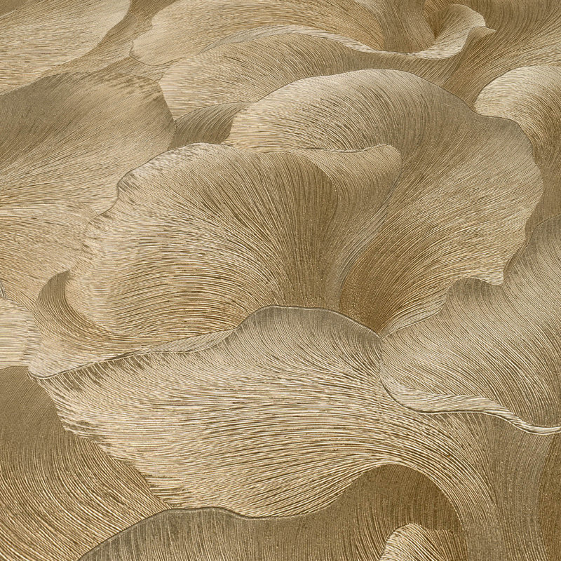 Papier peint floral, Gold