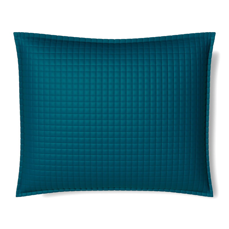 Housse et insert de coussin rectangulaire lombaire prêt-à-coucher Lyocell, Sarcelle
