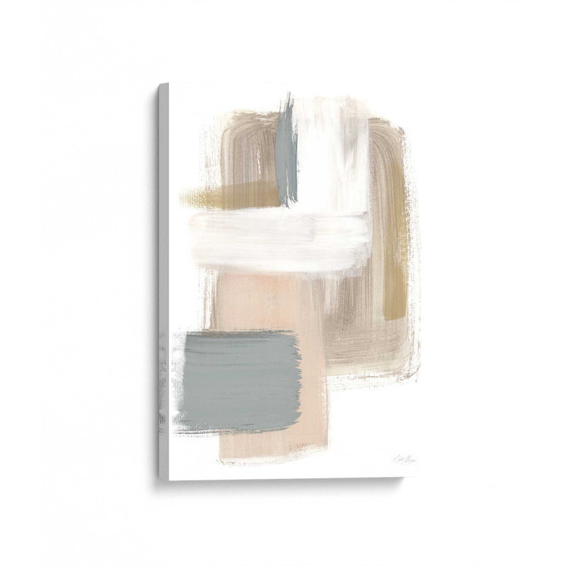 «Beige Ballet V1» sur papier, Toile tendue, 30" H x 20" W x 1.25" D