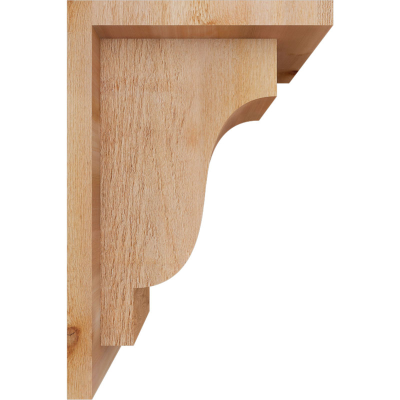 Corbeille à bois brut avec plaque arrière, l 6 po x P 8 po x H 12 po, cèdre rouge de l'Ouest, H 12 po x l 6 po x P 8 po
