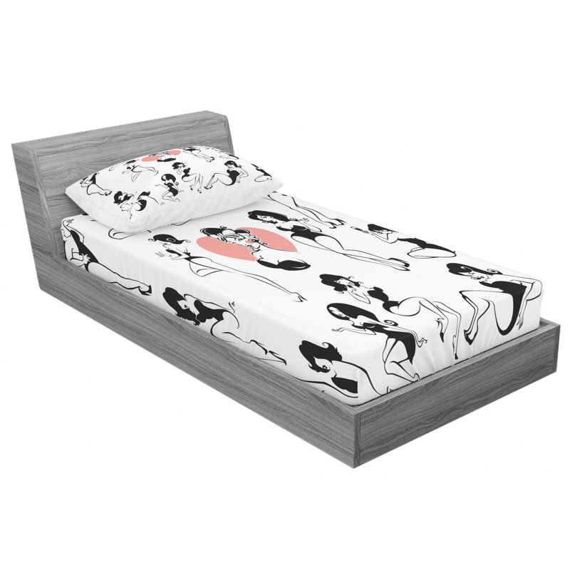 Microfiber Fitted Sheet, Twin Sheet Set with Fitted Sheet