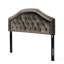 Tête de lit grand format en velours gris avec bouton chic et velours double, présentant luxe et clouté grandeur-121107457-121107458