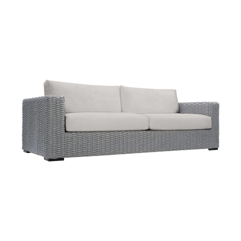 Capri Outdoor 2 - Seat Loveseat, Light Grey Vinyl 6503-010