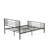 Tyler Bed Frame with 9 Metal Legs - High-class Bed in Powder Coating Black Color-393159625