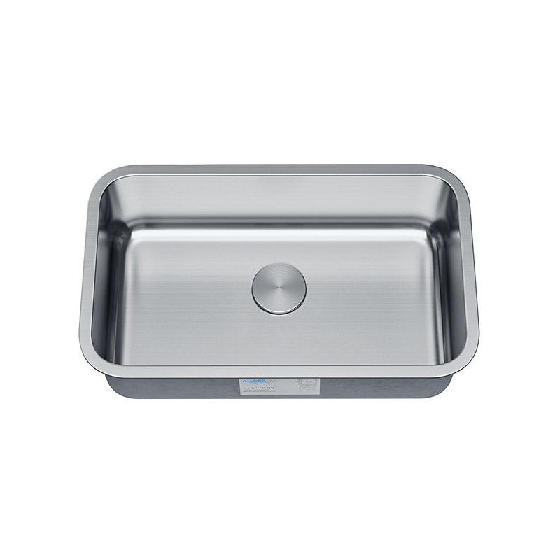 32.375'' L Undermount Single Bowl Stainless Steel Kitchen Sink