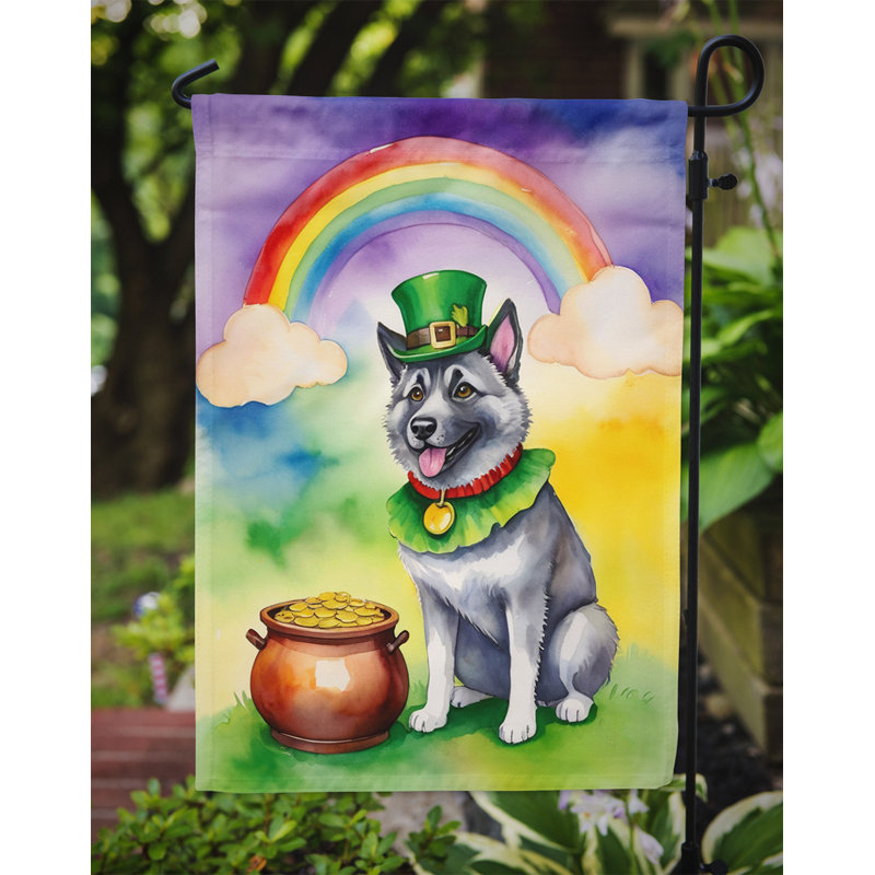 Drapeau de jardin double face en polyester H 15,5 po x l 11,25 po St Patrick's Day