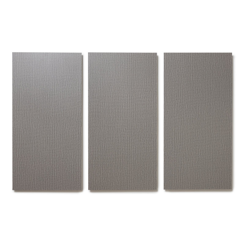 GlueCore Fab 28mil x 12" W x 24" L Adhesive Vinyl Tile Flooring, Carbon Knit