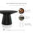 Astromeritis 29"W Round Pedestal Coffee Table-1620257265-1642925521